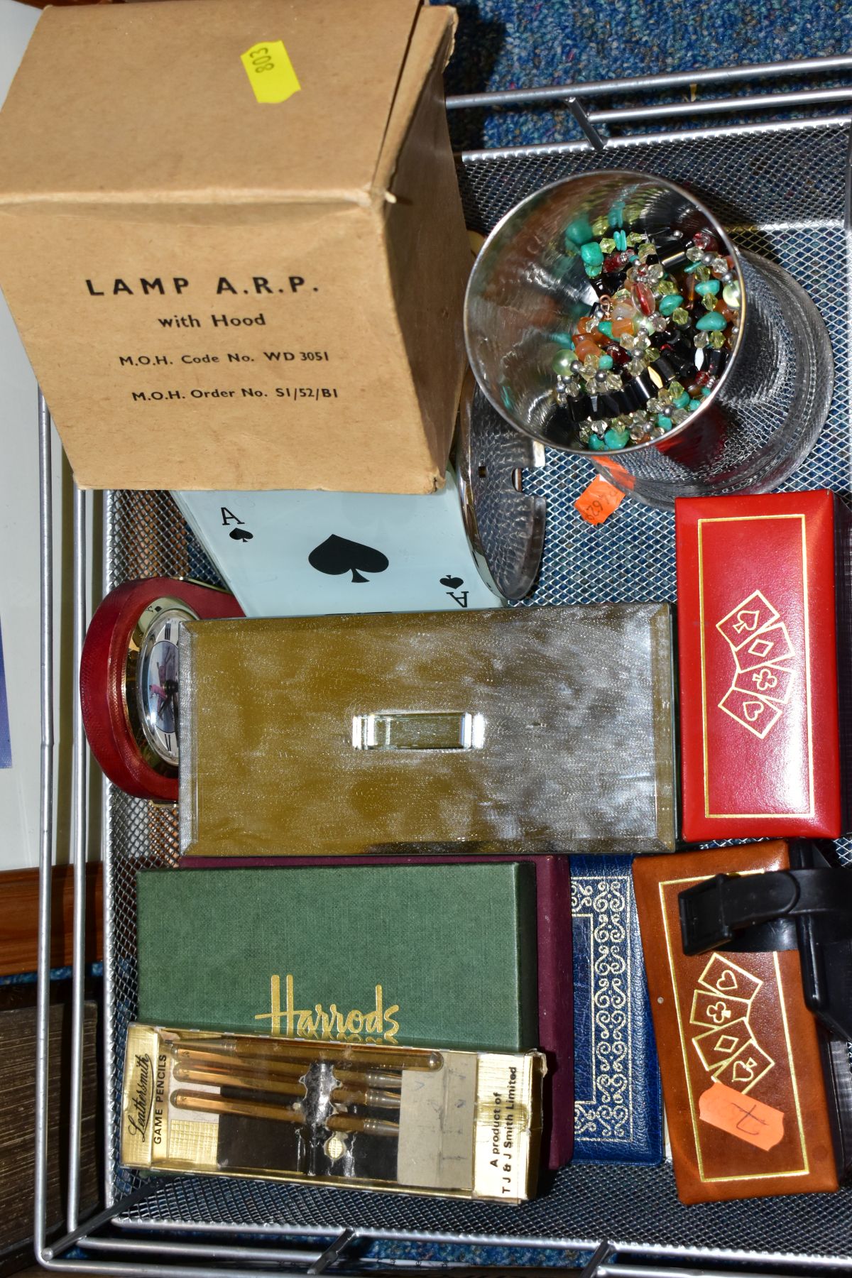 FIVE BOXES AND LOOSE PICTURES AND PRINTS, TOYS, BOOKS, RECORDS, ETC, including cookery books, - Image 3 of 8