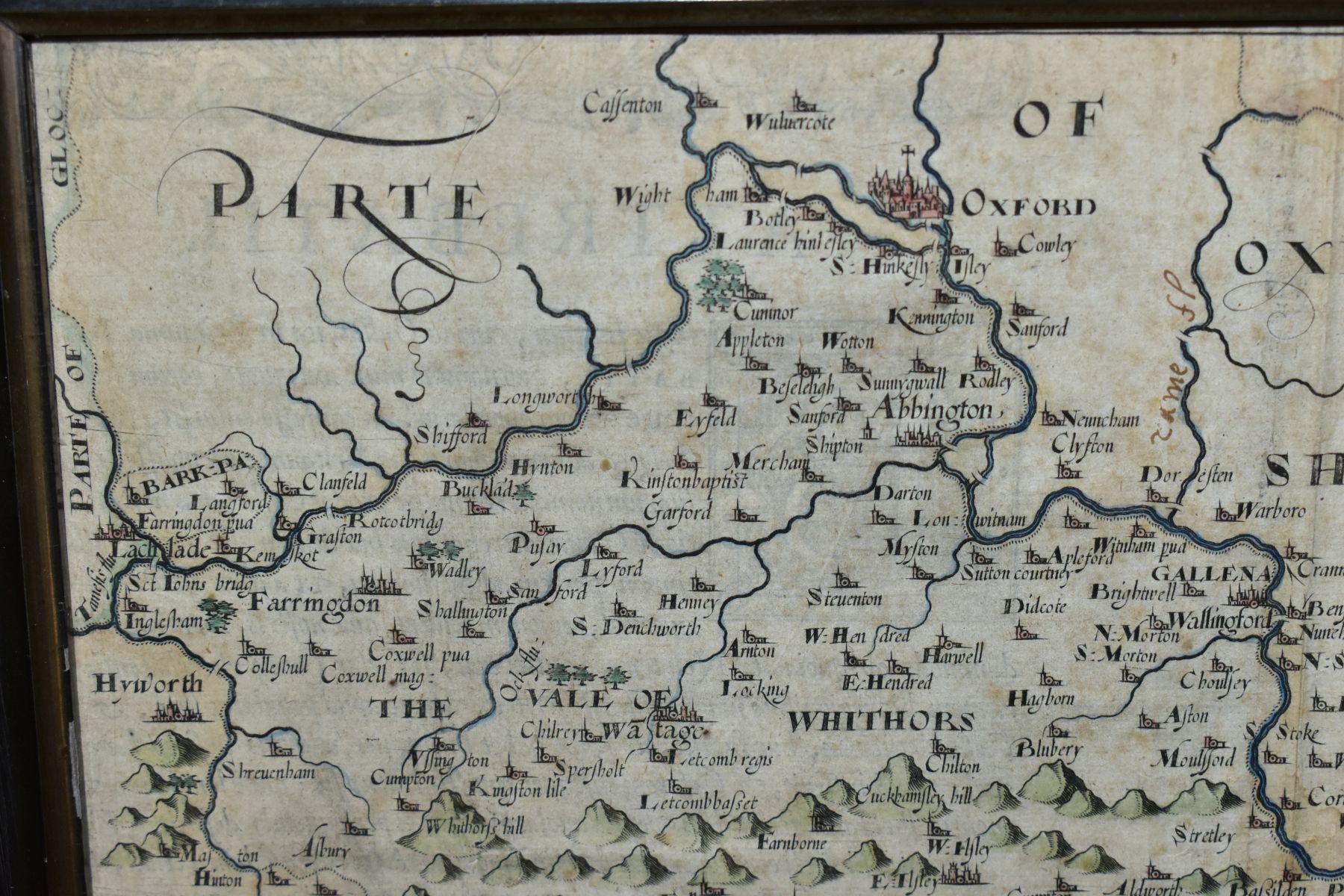 TWO 17TH CENTURY MAPS BY CHRISTOPHER SAXTON, the first map of Barkshire with William Hole 'Comitatus - Image 5 of 9