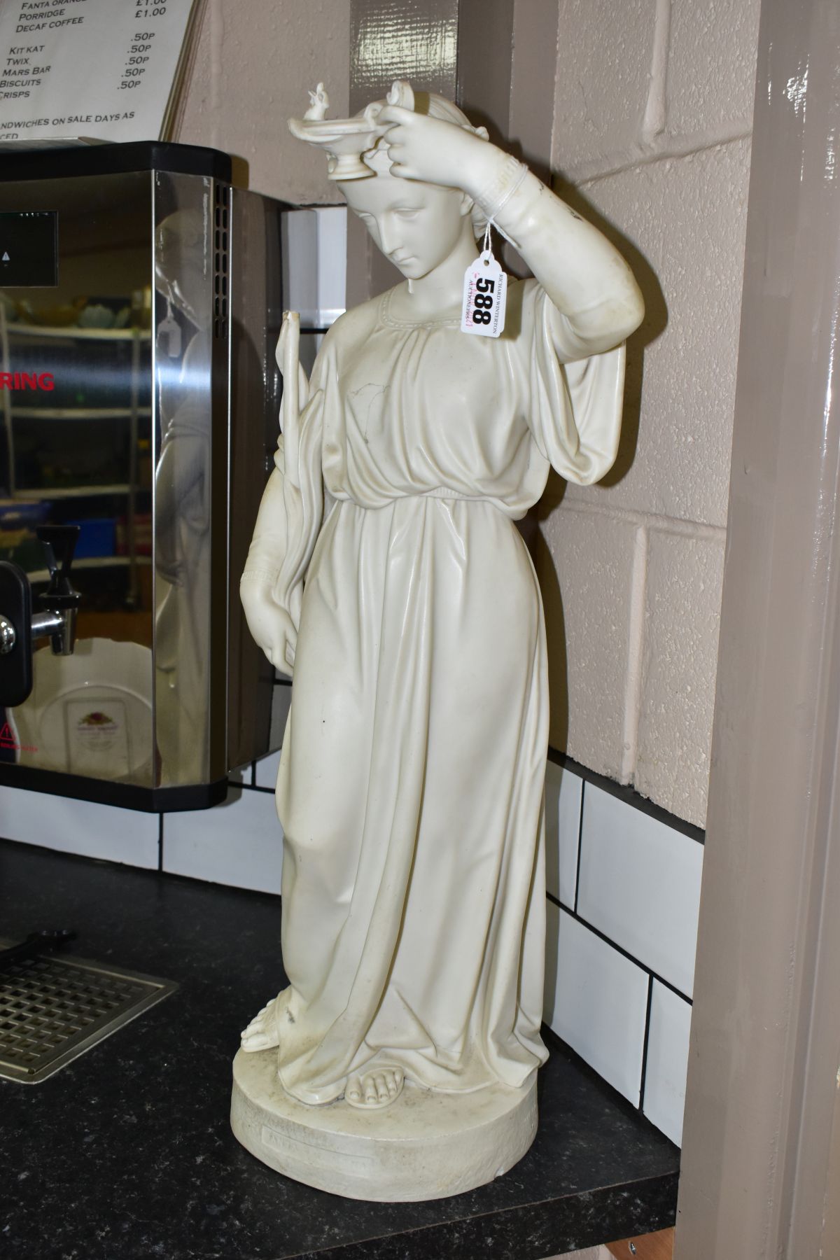 A COPELAND PARIAN WARE SCULPTURE OF SANTA FILOMENA, published by J.Durham S.C September 1865, - Image 2 of 11