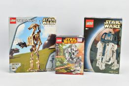 THREE BOXED LEGO STAR WARS SETS, Battle Droid 8001, R2-D2 8009 and Clone Scout Walker 7250, in