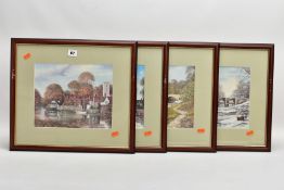 FOUR FRAMED AND GLAZED NIGEL HALLARD LIMITED EDITION PRINTS, all signed by the artist, comprising