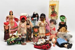 A COLLECTION OF ASSORTED SOUVENIR AND COSTUME COLLECTORS DOLLS, c.1960's and later tourist,