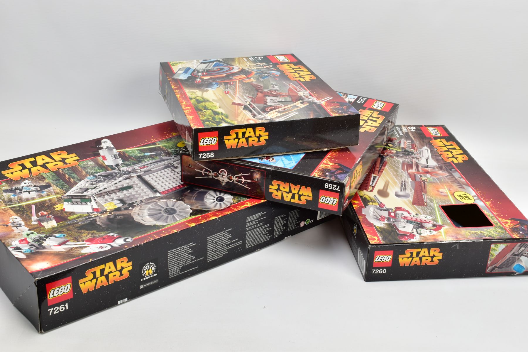 FOUR BOXED LEGO STAR WARS SETS, 7258 WOOKIE ATTACK, 7259 ARC-170 STAR FIGHTER, 7260 WOOKIE CATAMARAN - Image 3 of 3
