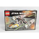 A BOXED LEGO STAR WARS Y-WING ATTACK STARFIGHTER No 10134, in used condition, has been constructed