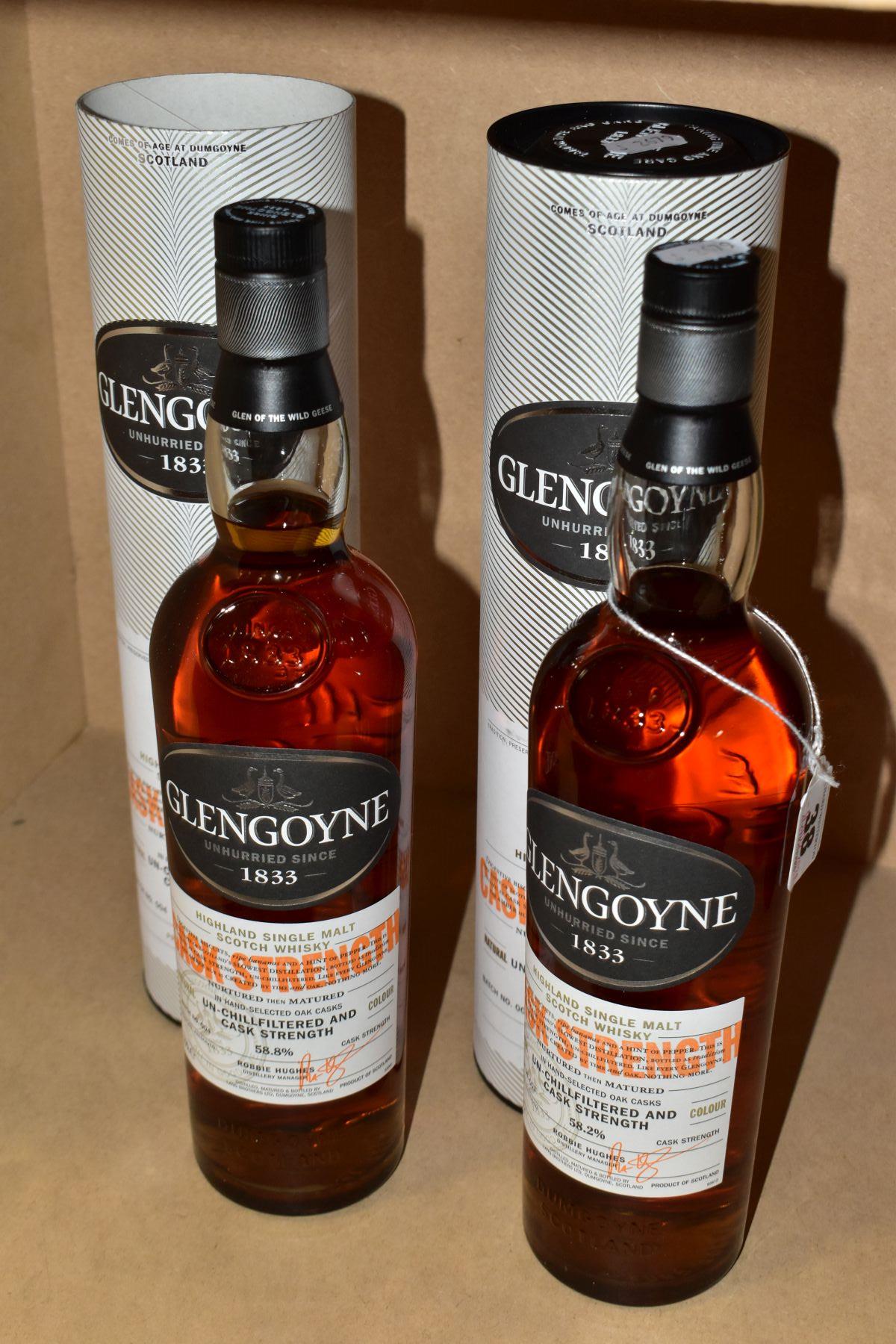 SINGLE MALT, two bottles of Glengoyne Cask Strength Single Malt Scotch Whisky, batch 003, 58.2% vol. - Image 2 of 3