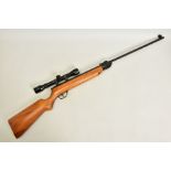 A .177'' HAENEL MODEL 303 AIR RIFLE, serial number 506418, fitted with a 4x32 Bentley Nikko Stirling