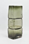 A GEOFFREY BAXTER FOR WHITEFRIARS DRUNKEN BRICKLAYER VASE IN WILLOW, height 33.5cm, comes with a