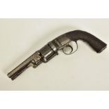 A PERCUSSION HARVEY'S PATENT 2ND MODEL REVOLVER, serial number 4104, bearing Birmingham proof marks,