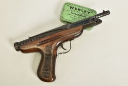 A .177'' EMGE AIR PISTOL, in working order, it bears no serial number, its metal surfaces are