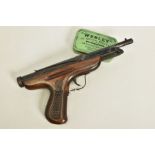 A .177'' EMGE AIR PISTOL, in working order, it bears no serial number, its metal surfaces are