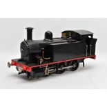 A HANDBUILT 1/8 SCALE 3.5 INCH (89mm) GAUGE LIVE STEAM MODEL OF AN 0-6-0 TANK LOCOMOTIVE, not