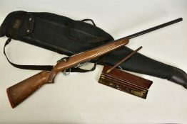 A 12 BORE 2 3/4'' CHAMBERED BOLT ACTION STEVENS MODEL 58D SHOTGUN BY THE SAVAGE