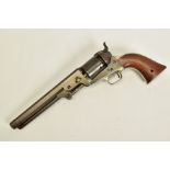 A .36'' COLT MODEL 1856 NAVY REVOLVER, serial number 54871, indicating it was made in the USA in