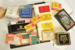 A BOOK CONTAINING SPECIMENS OF THE LABELS WHICH WERE ATTACHED TO CARTONS OF METALLIC CARTRIDGE, it