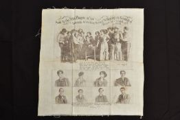 ABBEY THEATRE (DUBLIN) ARCHIVE, 'The Abbey Handkerchief' A Large Irish Linen printed handkerchief,