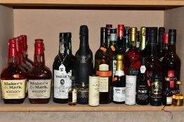 ALCOHOL, a collection of twenty-nine bottles (seven opened) and eight miniature bottles of Whisky,