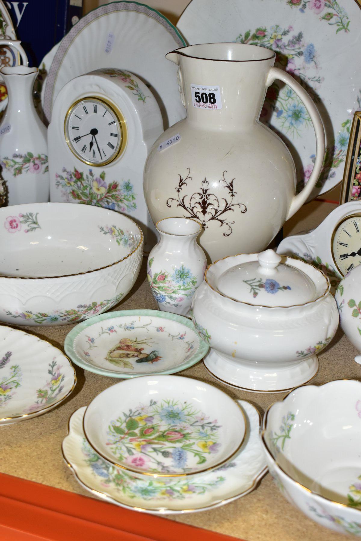 THIRTY SIX PIECES OF CERAMIC GIFT AND TEA WARES, to include Aynsley Wild Tudor clocks, plate, - Image 9 of 9