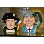 TWO LARGE ROYAL DOULTON CHARACTER JUGS, limited edition Napoleon & Josephine D6750 (Star - Crossed