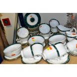 A FIFTY ONE PIECE ROYAL WORCESTER MEDICI PART DINNER SERVICE, comprising six dinner plates, six side