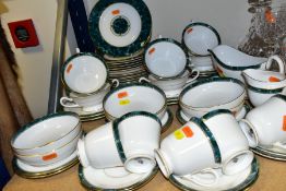 A FIFTY ONE PIECE ROYAL WORCESTER MEDICI PART DINNER SERVICE, comprising six dinner plates, six side