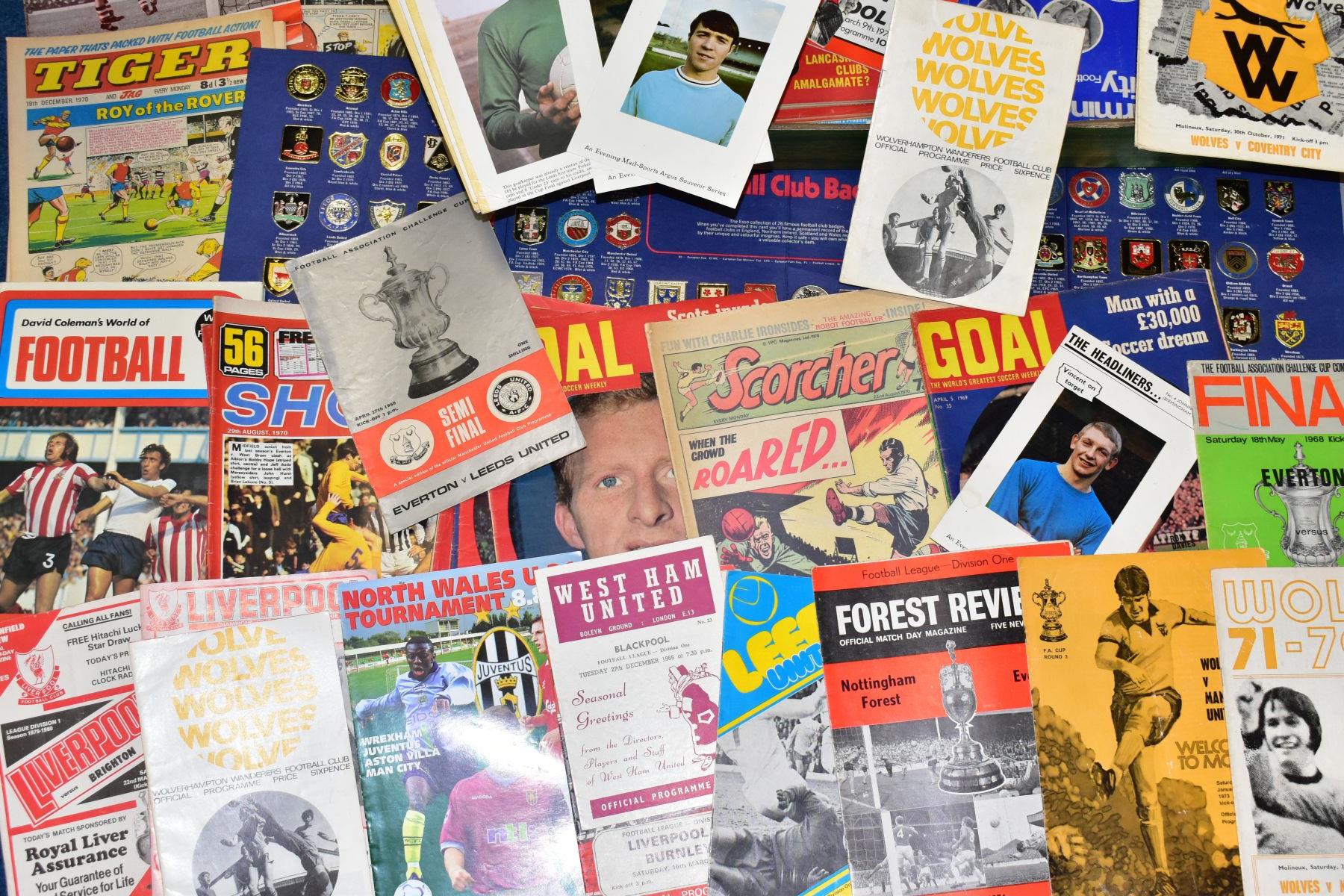 A QUANTITY OF FOOTBALL MAGAZINES AND EPHEMERA, to include a late 1960's and early 1970's, Goal & - Image 2 of 3