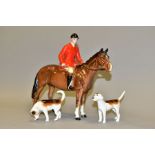 A BESWICK HUNTSMAN, No 1501, style two, brown horse (slight nibble to one ear the other ear looks