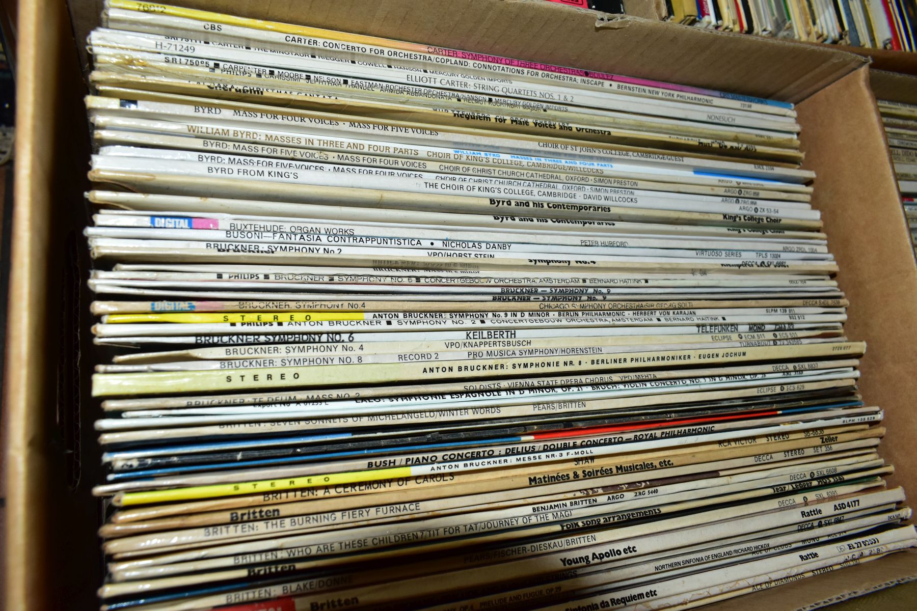 TEN BOXES OF LP RECORDS, to include 400+ LPs, mainly classical music, composers include Henry - Bild 12 aus 12