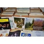 TEN BOXES OF RECORDS INCLUDING 400-500 LPS, mainly classical composers to include Britten,