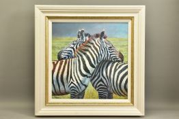 TONY FORREST (BRITISH 1961) 'NEAREST AND DEAREST', a signed limited edition print of zebras 52/