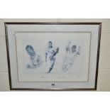 STEPHEN DOIG (BRITISH CONTEMPORARY), two limited edition rugby themed prints, 'Will Carling'