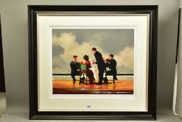 JACK VETTRIANO (SCOTTISH 1951), 'ELEGY FOR THE DEAD ADMIRAL', a signed limited edition print of