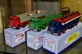 THREE BOXED ATLAS EDITIONS DINKY TOYS FODEN TRUCKS, all second type cab, Eight Wheel Wagon, No. 901,