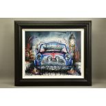 SAMANTHA ELLIS (BRITISH 1992) 'MINI ADVENTURE', a signed limited edition print of the iconic car