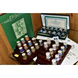 THREE SETS OF MINTON COLLECTORS THIMBLES, comprising cased set of twelve limited edition sets 'The