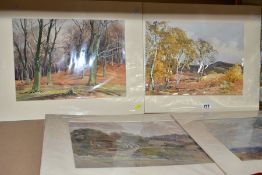 WALTER JAMES WEST (1882-1942), eight various watercolours:- to include 'KINVER', an autumnal