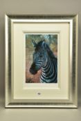 ROLF HARRIS (AUSTRALIA 1930) 'YOUNG ZEBRA', a signed limited edition print 72/195, with certificate,