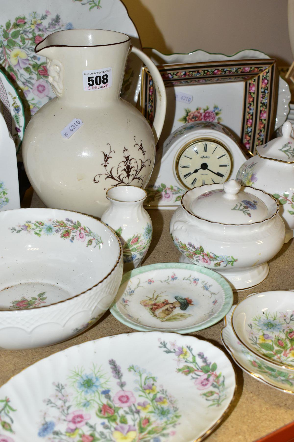 THIRTY SIX PIECES OF CERAMIC GIFT AND TEA WARES, to include Aynsley Wild Tudor clocks, plate, - Image 6 of 9