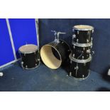 A GEAR 4 MUSIC FIVE PIECE DRUM KIT with a 22inx16in kick drum (half hardware missing), a 16inx15in