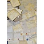 INDENTURES, approximately forty - fifty legal documents dating from 1804 - 1805 to include