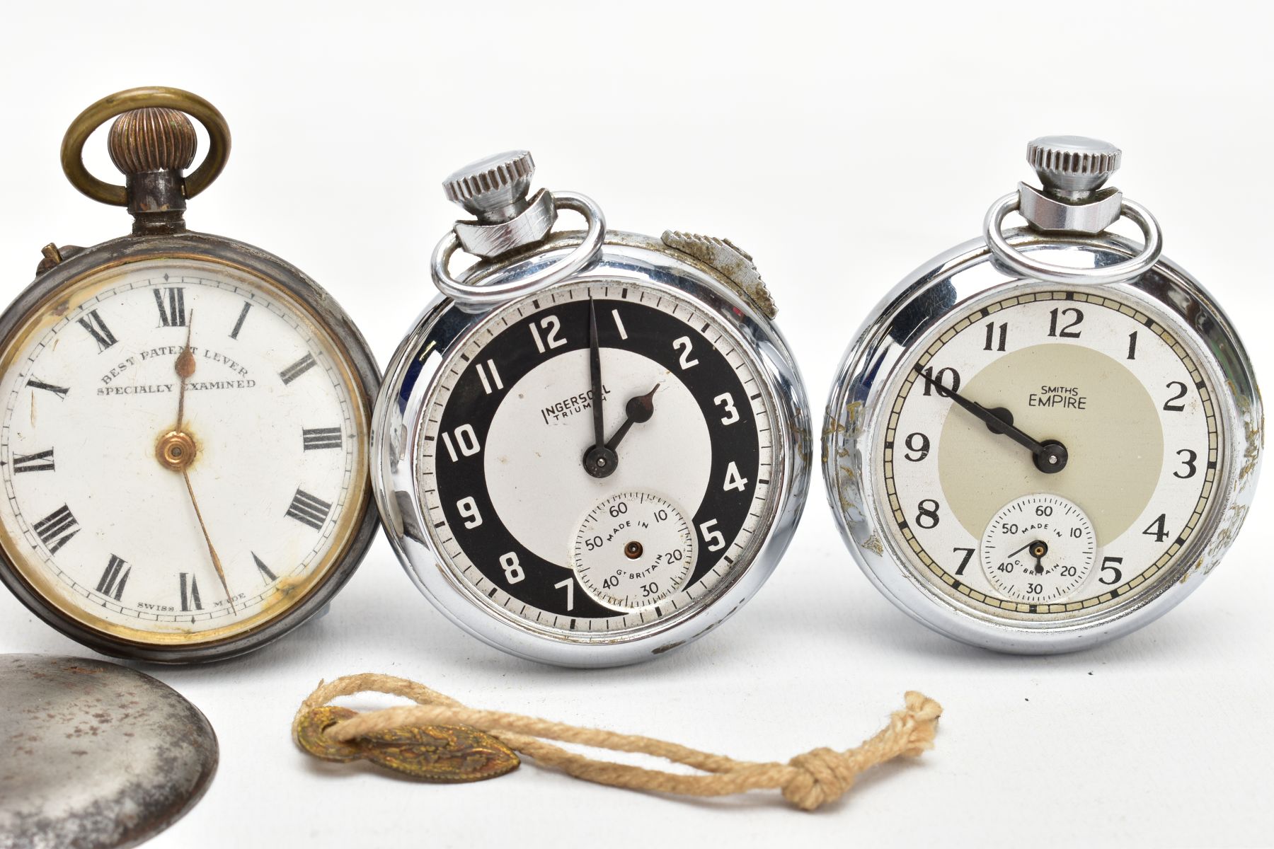 SIX POCKET WATCHES, to include five open face examples and one full hunter, one in a case, including - Image 4 of 8