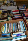 BOOKS, approximately three hundred titles in seven boxes, subjects include Medicine and Health,