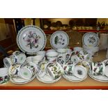 FIFTY TWO PIECES OF PORTMEIRION BOTANIC GARDEN DINNERWARES, comprising two dinner plates, one cake