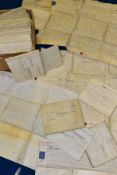 INDENTURES approximately 60 - 70 Legal Documents dating from 1800 - 1839 to include Conveyances,