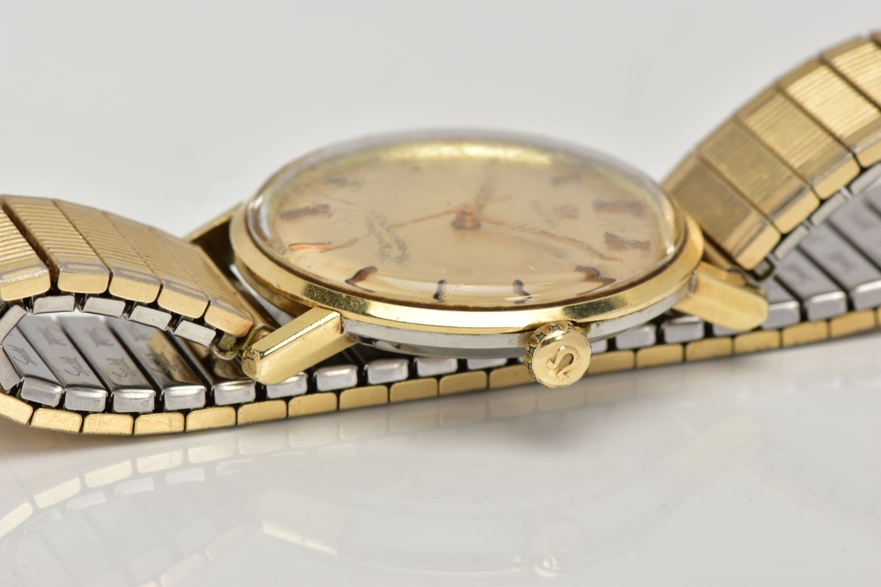 A GENTLEMENS 'OMEGA SEAMASTER DE VILLE' WRISTWATCH, hand wound movement, round gold dial signed ' - Image 5 of 5