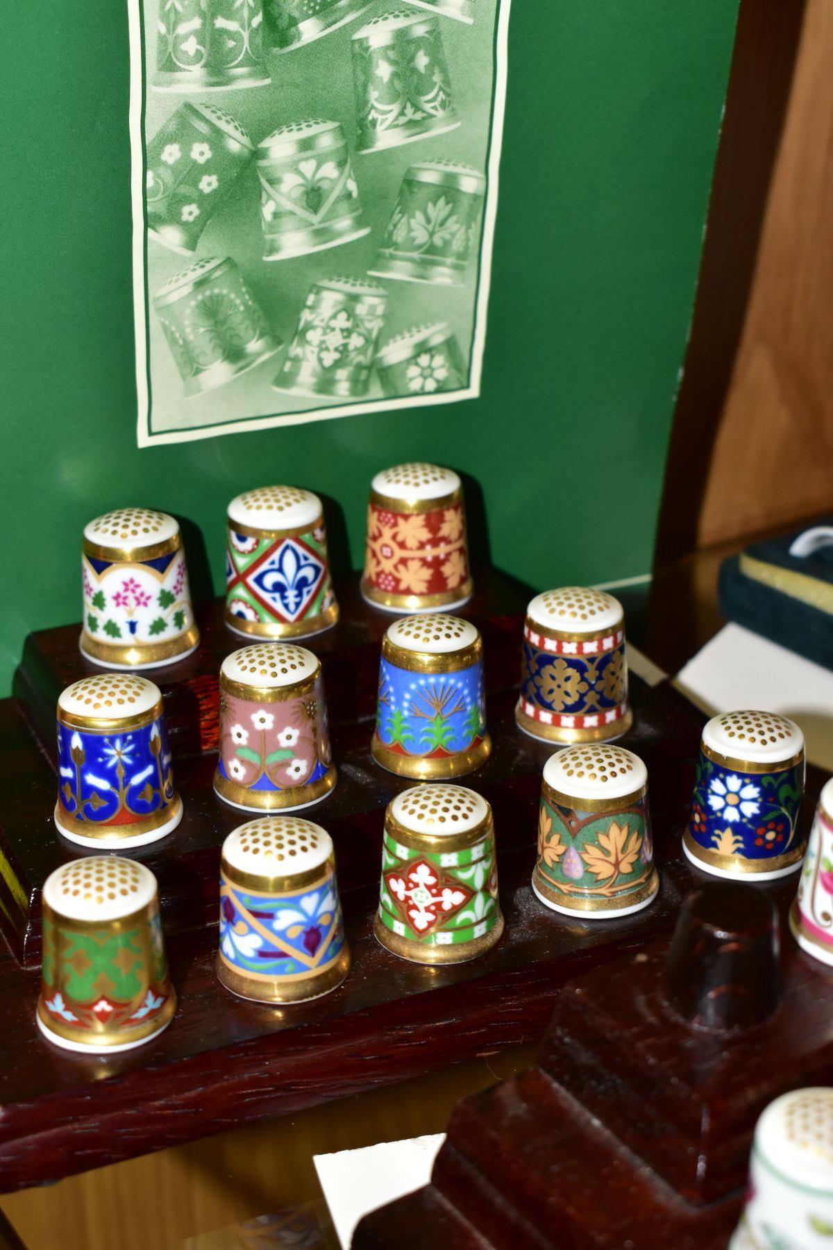 THREE SETS OF MINTON COLLECTORS THIMBLES, comprising cased set of twelve limited edition sets 'The - Image 2 of 6