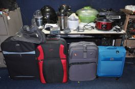 A COLLECTION OF HOUSEHOLD ELECTRICALS ALL SOLD AS SEEN including a Ninja Nutribullet, Tefal steam