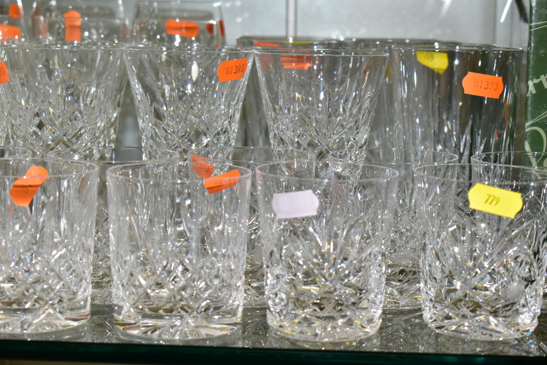 VARIOUS CUT GLASSES, to include wines, brandy, tumblers, port, etc (Condition:- unmarked) - Image 2 of 5