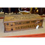 A VICTORIAN DEWHURST'S SYLKO RETAILERS COUNTERTOP DISPLAY DRAWERS, comprising a two drawer chest