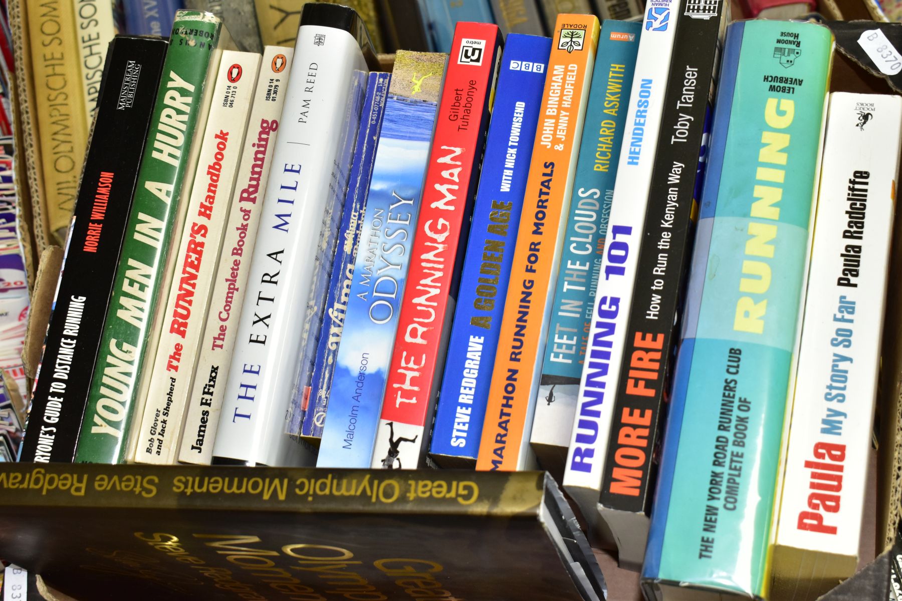 THREE BOXES OF BOOKS RELATING TO THE OLYMPIC GAMES AND OLYMPIC ATHLETES AND RUNNING, approximately - Image 2 of 4