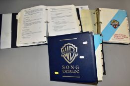 THREE VOLUMES OF WARNER/CHAPPELL MUSIC, (INC.) SONG CATALOG (SIC) COMPILED AND RESEARCHED BY ALAN